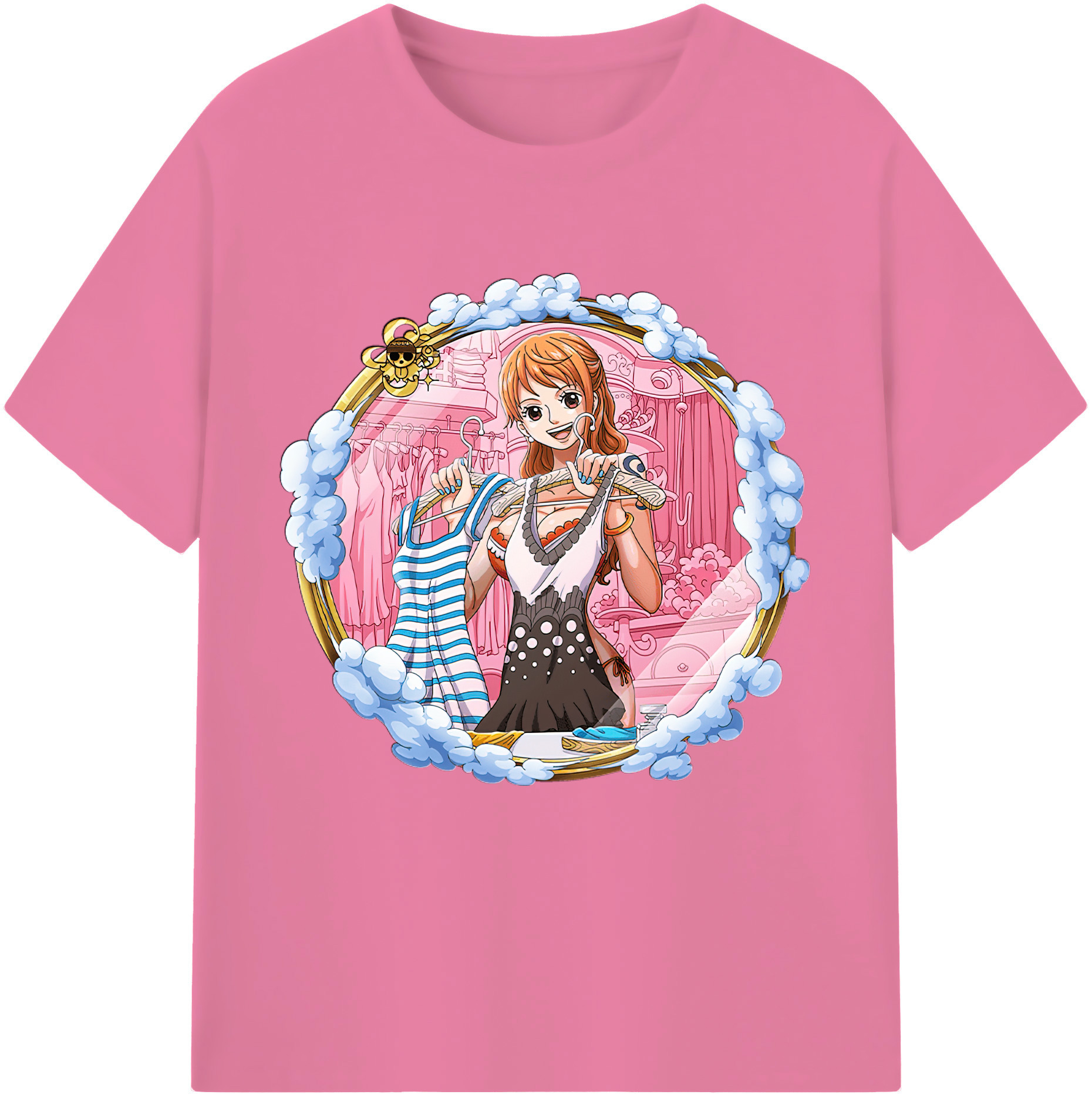 ワンピース ナミ ONE PIECE Nami 綿100％半袖Tシャツ（フロントプリント）